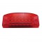 21 Red Led Rectangular Clearance/Marker Reflector Light W/ Bezel - Red Lens