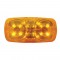 12 Amber Led Rectangular Clearance/Marker Light - Amber Lens