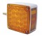 25+2 Amber/25 Red Led Square Double Face Single Stud Side Mount - Driver