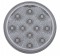 12 White Led 4" Auxiliary/Utility Light W/ Reflector - Clear Lens
