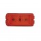 3 Red Led Small Rectangular Reflector Clearance/Marker Light - Red Lens