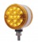 15 Amber/15 Red Led 3" Reflector Dual Function Double Face Light - Amber/Red Lens