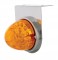 Stainless Steel Light Bracket W/ 17 Amber Led Clear Reflector Light - Amber Lens