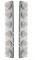 Stainless Steel Peterbilt A/C Light Bracket W/ Six 17 Amber Led Clear Reflector Light - Clear Lens