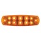 10 Amber Led Clearance/Marker Reflector Light - Amber Lens
