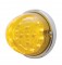 17 Amber Led Clear Reflector Cab Light Flush Mount Kit - Amber Lens