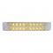 Chrome Plastic Light Bar Bezel W/ Two 11 Amber Led 17" Light Bar - Amber Lens