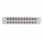 Chrome Plastic Light Bar Bezel W/ Two 11 Red Led 17" Light Bar - Red Lens
