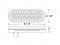 19 Amber Led 6" Oval Reflector P/T/C Light - Amber Lens
