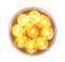 9 Amber Led 2 1/2" Reflector Clearance/Marker Light - Clear Lens