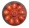 10 Red Led 4" Auxiliary Light - Chrome Lens