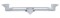 Chrome Plastic Kenworth Hood Emblem Housing W/ 12" Light Cutout