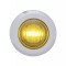 Stainless Steel 3 Amber Led Mini Clearance/Marker Light - Amber Lens
