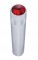 (2/Card) Chrome Peterbilt Long Toggle Switch Extension W/ Diamond - Red