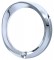 Chrome 2006+ Peterbilt Speed/Tachometer Gauge Cover W/ Visor - Indented
