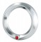 Chrome Kenworth Speed/Tachometer Gauge Cover W/ Diamond - Red