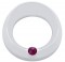 Chrome Peterbilt Speed/Tachometer Gauge Cover W/ Visor & Diamond - Purple