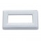 (6/Card) Chrome Plastic Early Peterbilt Toggle Switch Label Cover