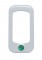 (3/Card) Chrome Plastic Rocker Switch Trim W/ Diamond - Green