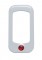 (3/Card) Chrome Plastic Rocker Switch Trim W/ Diamond - Red