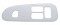 Chrome Plastic 2006+ Peterbilt Window Switch Trim - Driver Side W/ 4 Openings