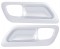 (2/Card) Chrome Plastic 2006+ Peterbilt Door Handle Trim