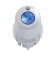 Chrome Plastic 2006+ Kenworth Center A/C Control Knob W/ Diamond - Blue