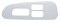 Chrome Plastic 2006+ Peterbilt Window Switch Trim - Driver Side W/ 3 Opening