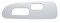 Chrome Plastic 2006+ Peterbilt Window Switch Trim - Driver Side W/ 2 Opening