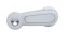 Chrome Plastic 2006+ Peterbilt Window Crank W/ Diamond - Clear