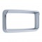 Chrome Plastic 2006+ Peterbilt Center Dash Instrument Bezel W/ Visor