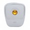 Chrome Plastic 2006+ Peterbilt Diagnostic Cover W/ Diamond - Amber