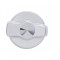 Chrome Plastic Kenworth Wiper Dial Knob - Indented