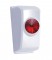 (2/Card) Chrome Plastic 2006+ Kenworth Dash Switch Plug W/ Diamond - Red