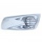 Chrome Plastic Kenworth T660 Front Bumper Light Bezel Without Light Hole - Driver