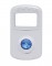 (3/Card) Chrome Plastic Peterbilt Rocker Switch Cover W/ Diamond - Blue