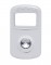 (3/Card) Chrome Plastic Peterbilt Rocker Switch Cover W/ Diamond - Clear