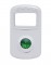 (3/Card) Chrome Plastic Peterbilt Rocker Switch Cover W/ Diamond - Green