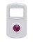 (3/Card) Chrome Plastic Peterbilt Rocker Switch Cover W/ Diamond - Purple