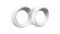 Chrome Plastic 2005- Peterbilt Horizontal 2 Gauge Cluster Cover W/ Visor