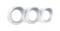 Chrome Plastic 2005- Peterbilt Horizontal 3 Gauge Cluster Cover W/ Visor
