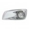 17 Amber Led Kenworth T660 Driver Front Bumper Single Function Watermelon Style Light W/ Reflector - Clear Lens