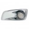 17 Amber Led Kenworth T660 Driver Front Bumper Single Function Watermelon Style Light W/ Visor - Clear Lens