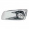17 Amber Led Kenworth T660 Driver Front Bumper Single Function Clear Style Light W/ Reflector W/ Visor - Clear Lens