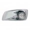 17 Amber Led Kenworth T660 Driver Front Bumper Dual Function Clear Style Light W/ Reflector W/ Visor - Clear Lens
