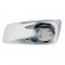 19 Amber Led Kenworth T660 Driver Front Bumper Single Function Watermelon Style Light W/ Visor - Clear Lens