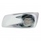 19 Amber Led Kenworth T660 Driver Front Bumper Single Function Beehive Style Light W/ Visor - Clear Lens