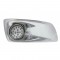 17 Amber Led Kenworth T660 Passenger Front Bumper Single Function Clear Style Light W/ Reflector - Clear Lens