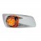 19 Amber Led Kenworth T660 Passenger Front Bumper Single Function Watermelon Style Light - Amber Lens