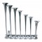 Heavy Duty 7 Trumpet Train Horn - Long Trumpet On Left